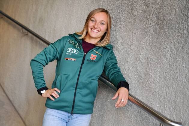 Katharina ALTHAUS Ski Jumping Ski Jumping single image cut single motive half figure half figure DSV German Ski Federation date of the press on the occasion of the season 2018 2019 on 18 10 2018
