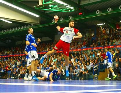 Jan Brosch Hamm handball 2 league 2018 19 EHV Aue ASV Hamm Westphalia 26 26 18 10 2018 EHV Aue ASV Hamm Westphalia