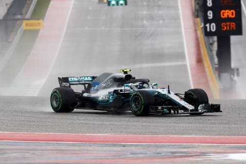 Motorsports: FIA Formula One World Championship WM Weltmeisterschaft 2018; Grand Prix; United States, FORMULA 1 PIRELLI 2018 UNITED STATES GRAND PRIX , Circuit of The Americas 77 Valtteri Bottas (FIN, Mercedes AMG Petronas), Austin United States