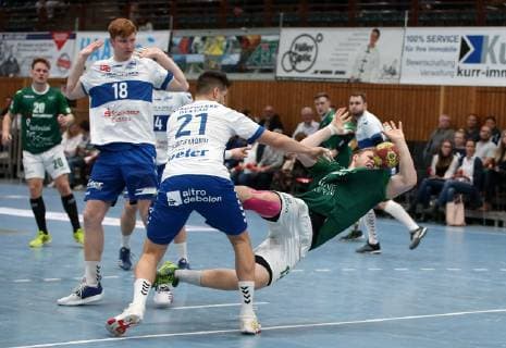 Lukas Siegler DJK Rimpar Wolves Johannes Wasielewski Dessau Rosslauer HV 06 Florian Pfeiffer Dessau Rosslauer HV 06 Philip Jungemann Dessau Rosslauer HV 06 Patrick Gempp DJK Rimpar Wolves DKB 2 Handball Bundesliga DJK Rimpar Wolves Dessau Rosslauer HV 06 xfsx