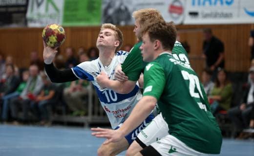 Slavomir Mlotek Dessau Rosslauer HV 06 Patrick Gempp DJK Rimpar Wolves Lukas Siegler DJK Rimpar Wolves DKB 2 Handball Bundesliga DJK Rimpar Wolves Dessau Rosslauer HV 06 xfsx