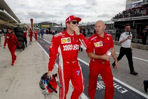 Motorsports: FIA Formula One World Championship WM Weltmeisterschaft 2018; Grand Prix; United States, FORMULA 1 PIRELLI 2018 UNITED STATES GRAND PRIX , Circuit of The Americas 7 Kimi Raikkonen (FIN, Scuderia Ferrari), Austin United States