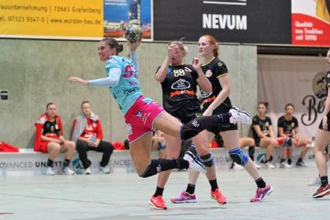 Julia Behnke TusSies Metzingen 93 TusSies Metzingen Handball HBF EHF League match 20 10 2018 Photo TBaur Eibner TusSies Metzingen vs. Astrakhanochka Metzingen Copyright: xEIBNER TobiasxBaurx EP_TBR