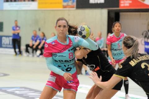 Monika Kobylinska TusSies Metzingen 8 TusSies Metzingen Handball HBF EHF League match 20 10 2018 Photo TBaur Eibner TusSies Metzingen vs. Astrakhanochka Metzingen Copyright: xEIBNER TobiasxBaurx EP_TBR