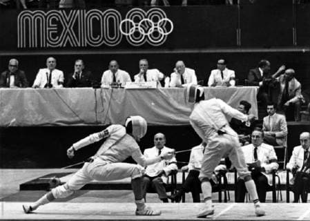 October 20 2018 EUM20181020DEP45 JPG CITY OF MEXICO OlympicOlimpicos 1968 At the Olympic Games in Mexico 68 the fencer Pilar Roldan won the silver medal in individual foil the second for our country during the Olympics of that year Photo Archive Agency EL UNIVERSALEELG Latin News October 20 2018  - ZUMAu78_ 20181020_zaf_u78_136 Copyright: xElxUniversalx