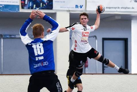 20 10 2018 xpsx Handball A Youth 1 Bundesliga HSG Hanau HSC Coburg v l Titian Braun Coburg Leon Goetz Hanau Hanau Hessen Germany DEU