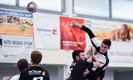 20 10 2018 xpsx Handball A Youth 1 Bundesliga HSG Hanau HSC Coburg vl Nils Wendel Coburg Jonas Schneider Hanau Hanau Hessen Germany DEU