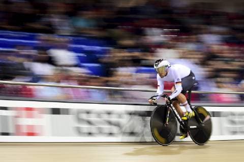 Sport Themen der Woche KW42 Sport Bilder des Tages Qualifications Sprint Vitesse Hommes Maximilian Levy (All) CYCLISME SUR PISTE : Coupe du Monde Piste UCI Tissot 2018 2019 - 21 10 2018 JBAutissier Panoramic 