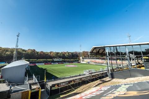 stadium De Koel of VVV Venlo during the Dutch Eredivisie match between VVV Venlo and ADO Den Haag at Seacon stadium De Koel on October 21, 2018 in Venlo, The Netherlands Dutch Eredivisie 2018 2019 xVIxVIxImagesx xGerritxvanxKeulenxIVx 12515388