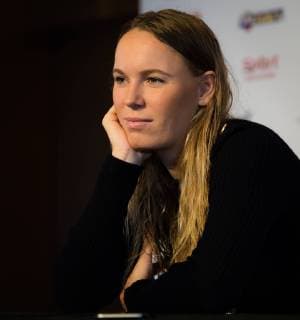 October 20, 2018 - Kallang, SINGAPORE - Caroline Wozniacki of Denmark talks to the media during the All Access Hour of the 2018 WTA Tennis Damen Finals tennis tournament 2018 WTA Finals - 20 Oct - ZUMAa181 20181020_zaa_a181_056 Copyright: xAFP7x