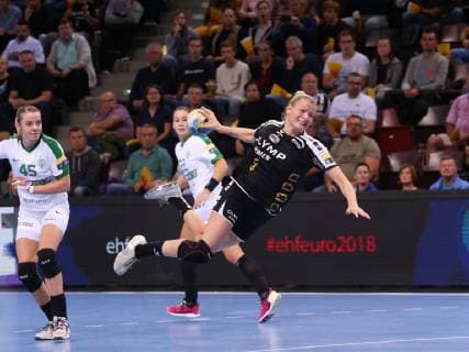 BAU 21 10 2018 Ludwigsburg Handball SG BBM Bietigheim vs FTC Rail Cargo Hungaria Antje Lauenroth BBM