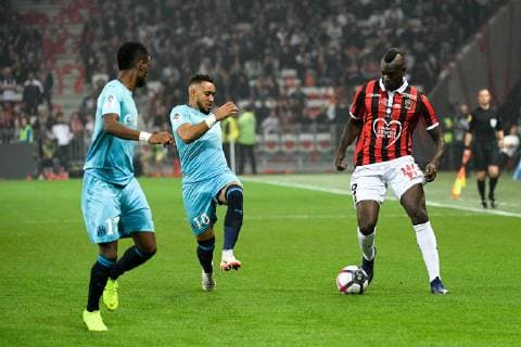 10 DIMITRI PAYET (OM) - 09 MARIO BALOTELLI (NICE) FOOTBALL : Nice vs Marseille - Ligue 1 Conforama - 21 10 2018 FEP Panoramic 