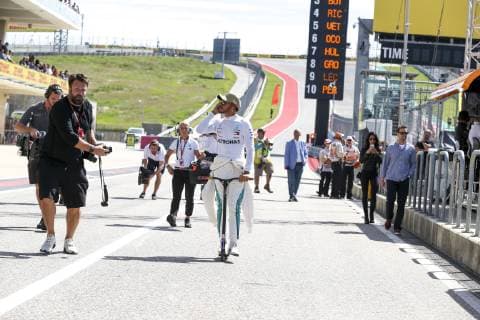 Motorsports: FIA Formula One World Championship WM Weltmeisterschaft 2018; Grand Prix; United States, FORMULA 1 PIRELLI 2018 UNITED STATES GRAND PRIX , Circuit of The Americas 44 Lewis Hamilton (GBR, Mercedes AMG Petronas F1 Team), Austin United States