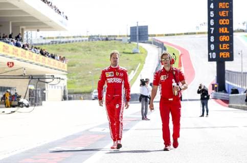 Motorsports: FIA Formula One World Championship WM Weltmeisterschaft 2018; Grand Prix; United States, FORMULA 1 PIRELLI 2018 UNITED STATES GRAND PRIX , Circuit of The Americas , 5 Sebastian Vettel (GER, Scuderia Ferrari) Austin United States