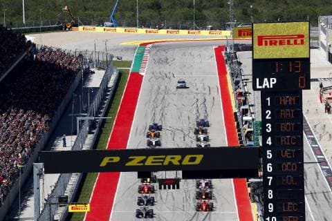 Motorsports: FIA Formula One World Championship WM Weltmeisterschaft 2018; Grand Prix; United States, FORMULA 1 PIRELLI 2018 UNITED STATES GRAND PRIX , Circuit of The Americas Start Austin United States