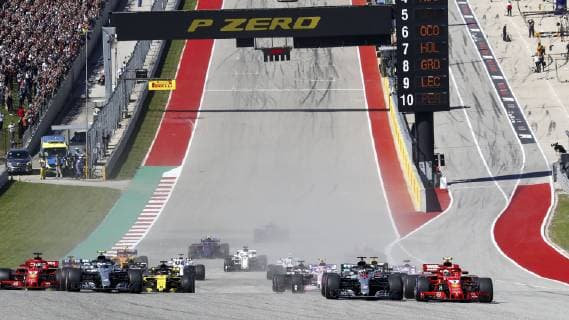 Motorsports: FIA Formula One World Championship WM Weltmeisterschaft 2018; Grand Prix; United States, FORMULA 1 PIRELLI 2018 UNITED STATES GRAND PRIX , Circuit of The Americas Start Austin United States