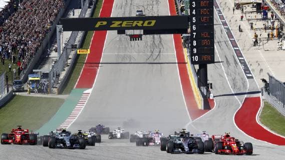 Motorsports: FIA Formula One World Championship WM Weltmeisterschaft 2018; Grand Prix; United States, FORMULA 1 PIRELLI 2018 UNITED STATES GRAND PRIX , Circuit of The Americas Start Austin United States