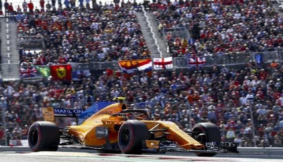 Motorsports: FIA Formula One World Championship WM Weltmeisterschaft 2018; Grand Prix; United States, FORMULA 1 PIRELLI 2018 UNITED STATES GRAND PRIX , Circuit of The Americas 2 Stoffel Vandoorne (BEL, McLaren Honda), Austin United States