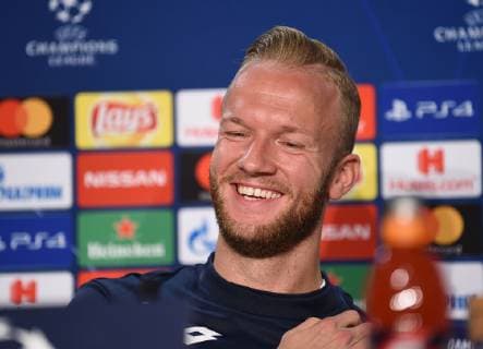 22 10 2018 xmeix Football UEFA Champions League Press Conference Final training TSG 1899 Hoffenheim Olympique Lyon emporer Kevin Vogt TSG 1899 Hoffenheim DFL DFB REGULATIONS PROHIBIT ANY USE OF PHOTOGRAPHS as IMAGE SEQUENCES and or QUASI VIDEO Sinsheim prio:1