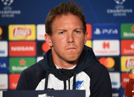 22 10 2018 xmeix Football UEFA Champions League Press Conference Final training TSG 1899 Hoffenheim Olympique Lyon emspor v Hoffenheim coach Julian Nagelsmann DFL DFB REGULATIONS PROHIBIT ANY USE OF PHOTOGRAPH as IMAGE SEQUENCES and or QUASI VIDEO Sinsheim prio:1