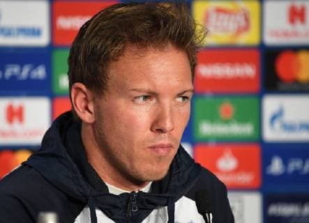 22 10 2018 xmeix Football UEFA Champions League Press Conference Final training TSG 1899 Hoffenheim Olympique Lyon emspor v Hoffenheim coach Julian Nagelsmann DFL DFB REGULATIONS PROHIBIT ANY USE OF PHOTOGRAPH as IMAGE SEQUENCES and or QUASI VIDEO Sinsheim prio:1