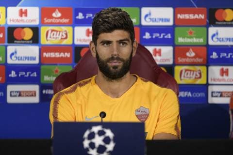 Photo Luciano Rossi AS Roma LaPresse22 10 2018 Roma (Italia SoccerPress CoferenceIn the pic: Federico FazioTrigoria Roma  Copyright: xLucianoxRossi ASxRoma LaPresse Lx