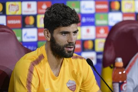Photo Luciano Rossi AS Roma LaPresse22 10 2018 Roma (Italia SoccerPress CoferenceIn the pic: Federico FazioTrigoria Roma  Copyright: xLucianoxRossi ASxRoma LaPresse Lx