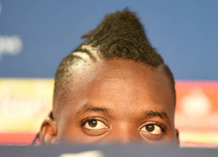 22 10 2018 xmeix Football UEFA Champions League Press Conference Final training TSG 1899 Hoffenheim Olympique Lyon emporer Olympique Lyons Bertrand Traore DFL DFB REGULATIONS PROHIBIT ANY USE OF PHOTOGRAPHS as IMAGE SEQUENCES and or QUASI VIDEO Sinsheim prio:1