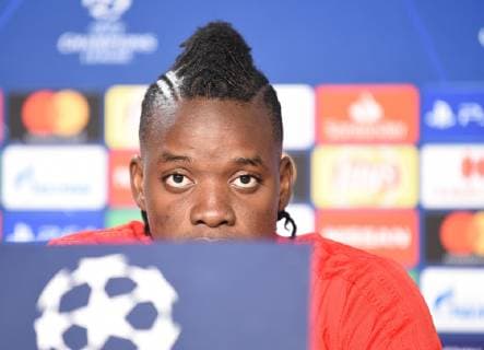 22 10 2018 xmeix Football UEFA Champions League Press Conference Final training TSG 1899 Hoffenheim Olympique Lyon emporer Olympique Lyons Bertrand Traore DFL DFB REGULATIONS PROHIBIT ANY USE OF PHOTOGRAPHS as IMAGE SEQUENCES and or QUASI VIDEO Sinsheim prio:1