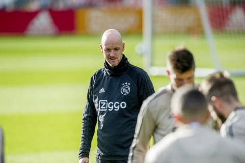 22-10-2018 VOETBAL: TRAINING EN PERSCONFERENTIE AJAX: AMSTERDAM Erik ten Hag, trainer Ajax Foto: SCS Michel Utrecht xVIxVIxImagesx xSoenarxChamidxsportfotografiexIVx 12532057