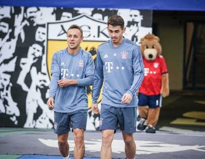 left Rafinha 13 Bayern Muenchen Training AEK Athens vs Bayern Munich Soccer Preliminary Round Champions League 22 10 2018 Athens Athens Greece Copyright: xkolbert-press GiannisxAlexopoulosx