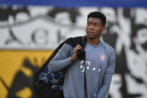 Bayern Munchen, official traininga Bayern Munchen s David Alaba in action during the official training of Bayern Munchen one day before the game for UEFA Champions League against AEK Athens, on Olimpic Stadium, Athens, Greece, 22 October 2018 Copyright: xAlexxNicodimx