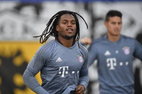Bayern Munchen, official traininga Bayern Munchen s Renato Sanches in action during the official training of Bayern Munchen one day before the game for UEFA Champions League against AEK Athens, on Olimpic Stadium, Athens, Greece, 22 October 2018 Copyright: xAlexxNicodimx