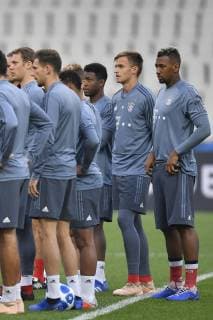 Bayern Munchen, official traininga Bayern Munchen s Jerome Boateng in action during the official training of Bayern Munchen one day before the game for UEFA Champions League against AEK Athens, on Olimpic Stadium, Athens, Greece, 22 October 2018 Copyright: xAlexxNicodimx