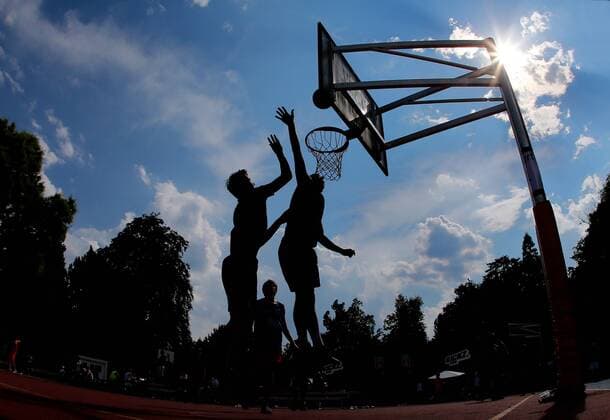BAU 14 07 2018 Stuttgart Basketball Streetball Festival Feature Schatten