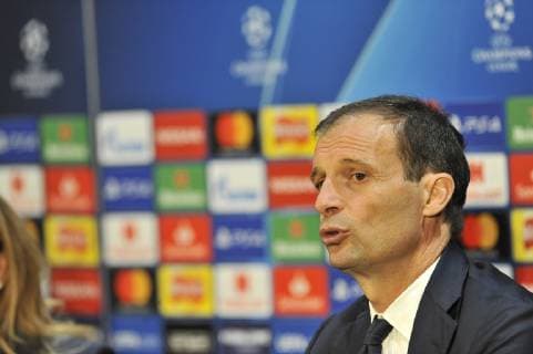 Juventus press conference PK Pressekonferenz Massimiliano Allegri during the Juventus press conference at Old Trafford, Manchester Content Not Available For UK Newspapers Copyright: xStefanoxGnechx FIL-12441-0016