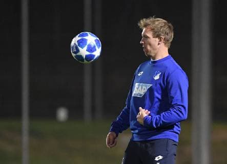 22 10 2018 xmeix Football UEFA Champions League Press Conference Final training TSG 1899 Hoffenheim Olympique Lyon emspor v Hoffenheim coach Julian Nagelsmann TSG 1899 Hoffenheim DFL DFB REGULATIONS PROHIBIT ANY USE OF PHOTOGRAPHS as IMAGE SEQUENCES and or QUASI VIDEO Sinsheim prio:1