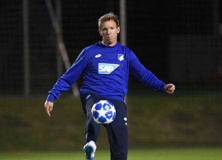 22 10 2018 xmeix Football UEFA Champions League Press Conference Final training TSG 1899 Hoffenheim Olympique Lyon emspor v Hoffenheim coach Julian Nagelsmann TSG 1899 Hoffenheim DFL DFB REGULATIONS PROHIBIT ANY USE OF PHOTOGRAPHS as IMAGE SEQUENCES and or QUASI VIDEO Sinsheim prio:1