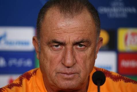 Galatasaray s Football Team Coach Fatih Terim gives a press conference PK Pressekonferenz on the eve of the team s a day before their UEFA Champions League match against Schalke on October 23 , 2018 in Istanbul , Turkey. 