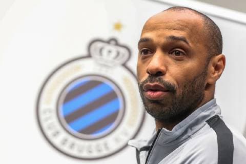 Monaco s head coach Thierry Henry arrives for a press conference PK Pressekonferenz of French club AS Monaco, Tuesday 23 October 2018 in Brugge. Tomorrow Belgian soccer team Club Brugge KV will meet French club AS Monaco on day three the UEFA Champions League, in group A. BRUNOxFAHY  x05453432x