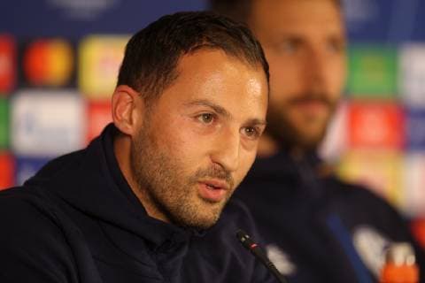23 10 2018 Football Season 2018 2019 Champions League Final training and final training of FC Schalke 04 in Istanbul Turkey Head coach Domenico TEDESCO FC Schalke 04 Istanbul Turk Telekom Stadyumu Turkey