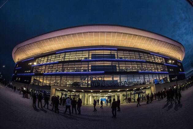 the Rhein Neckar Arena of TSG 1899 Hoffenheim during the UEFA Champions League group E match between TSG 1899 Hoffenheim and Olympique Lyonnais at Rhein-Neckar-Arena on October 23, 2018 in Sinsheim, Germany UEFA Champions League 2018 2019 xVIxVIxImagesx xGerritxvanxKeulenxIVx 12539498
