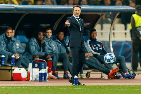 Greece Athens 22 10 2018 UEFA Champions League 2018 19 Season Preliminary Round Group Stage Group E 3 Gameday AEK Athens FC Bayern Muenchen Head Coach Niko Kovac FCB gestures gestured DeFodi048