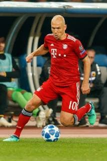 Greece Athens 22 10 2018 UEFA Champions League 2018 19 Season Preliminary Round Group Stage Group E 3 Gameday AEK Athens FC Bayern Munich Arjen Robben FCB in action DeFodi048