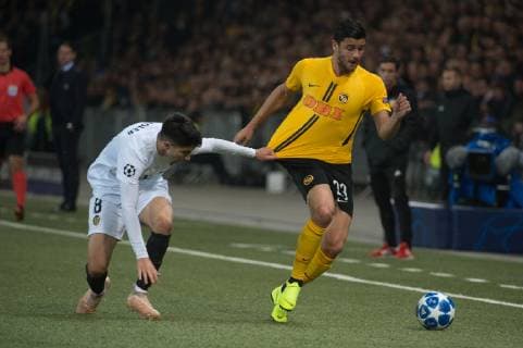 Soccer UCL BSC Young Boys FC Valencia Berne 23 10 2018 Football Uefa Championsleague Season 2018 2019 BSC Young Boys FC Valencia