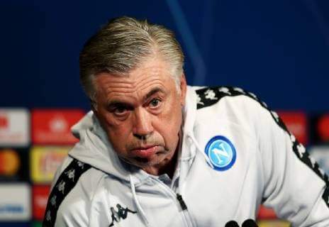 October 23, 2018 - Paris, France - SSC Napoli press conference PK Pressekonferenz : UEFA Champions League Group C .Napoli trainer Carlo Ancellotti at Parc des Princes in Paris, France on October 23, 2018. SSC Napoli Training Session And Press Conference  - ZUMAn230 20181023_zaa_n230_274 Copyright: xMatteoxCiambellix