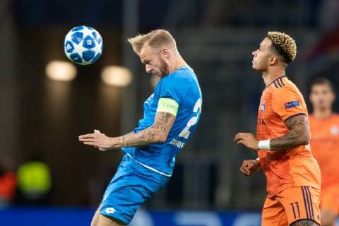 23 10 2018 xfux Football UEFA Champions League TSG 1899 Hoffenheim Olympique Lyon emporer Kevin Vogt TSG 1899 Hoffenheim Memphis Depay Olympique Lyon Sinsheim