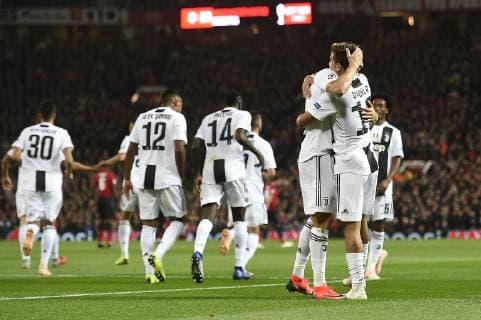 Photo LaPresse - Fabio Ferrari October 23, 2018 Manchester, United Kingdom soccer Manchester United ManU vs Juventus Fc - Uefa Champions League 2018 2019 - "Old Trafford" Stadium - Group H. In the pic:Dybala Paulo Exequiel (Juventus F.C.); celebrates after goal 0-1  Copyright: xFabioxFerrari LaPressex