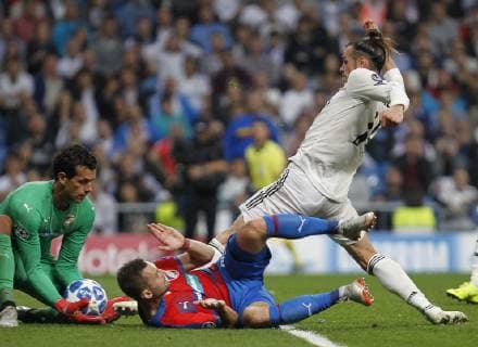 Soccer match between Real Madrid and Viktoria Plzen of the Champions League 2018 2019 held at the Santiago Bernabeu stadium in Madrid Photo Jose Cuesta 261 Cordon Press Gareth Bale  xJosexLuisxCuestax xx