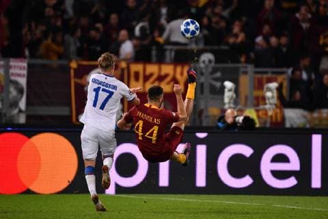Photo Alfredo Falcone - LaPresse23 10 2018 Roma (Italy SoccerRoma - Cska MoscaUefa Champions League 2018 2019 - Olimpico Stadium of RomaIn the pic:manolas  Copyright: xAlfredoxFalcone LaPresse ALFREDOx